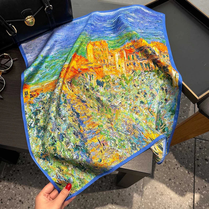 100% Mulberry Silk Scarf 53x53cm