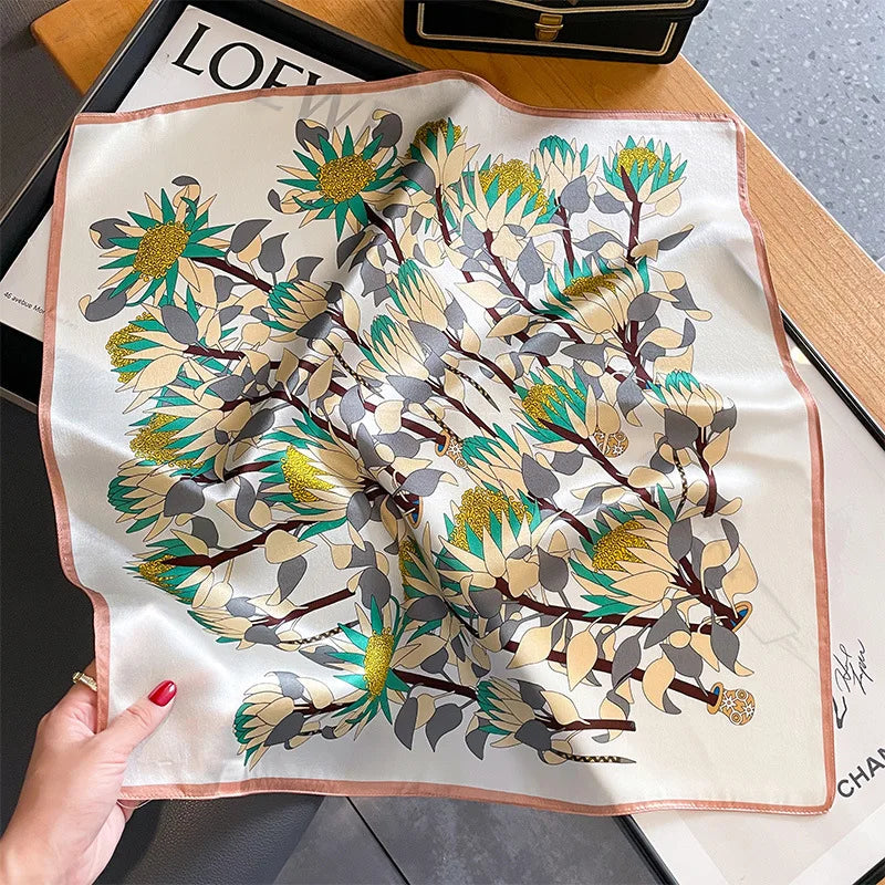 100% Mulberry Silk Scarf 53x53cm