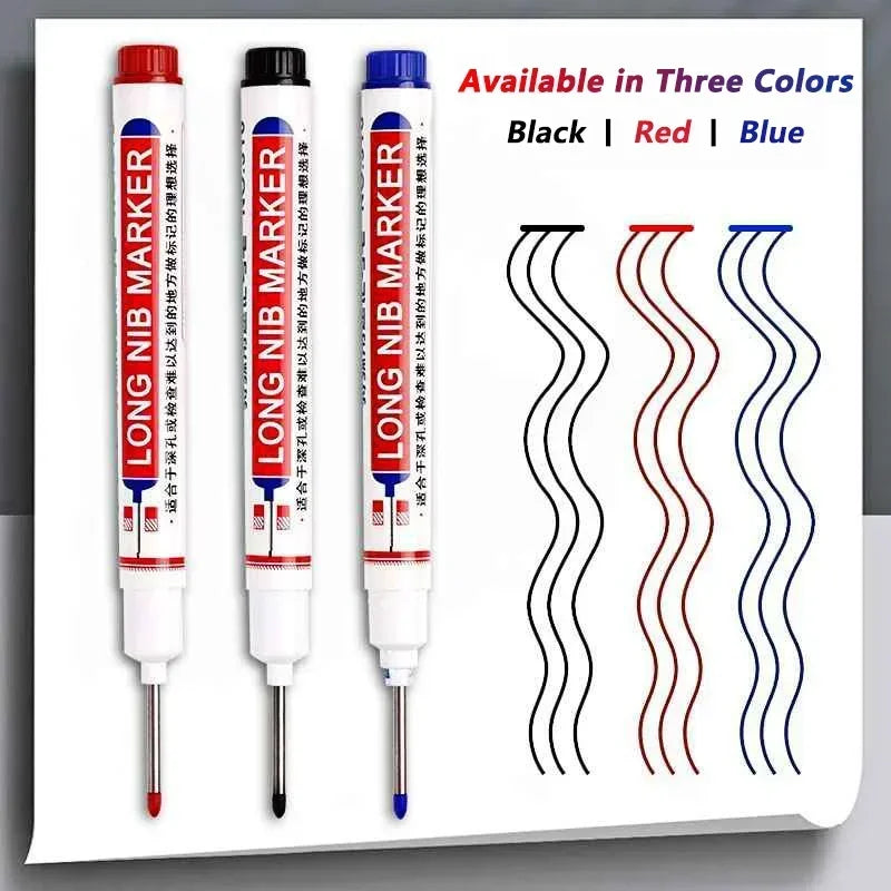 Long-tip Marker Pen – Specially Designed for Carpenters and Woodworkers