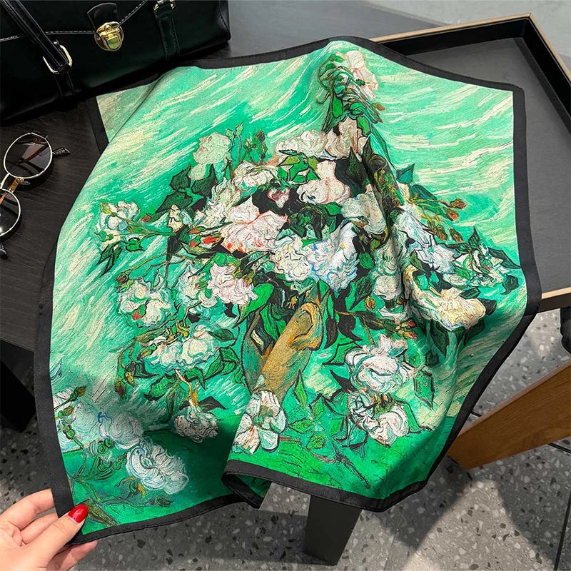 100% Mulberry Silk Scarf 53x53cm
