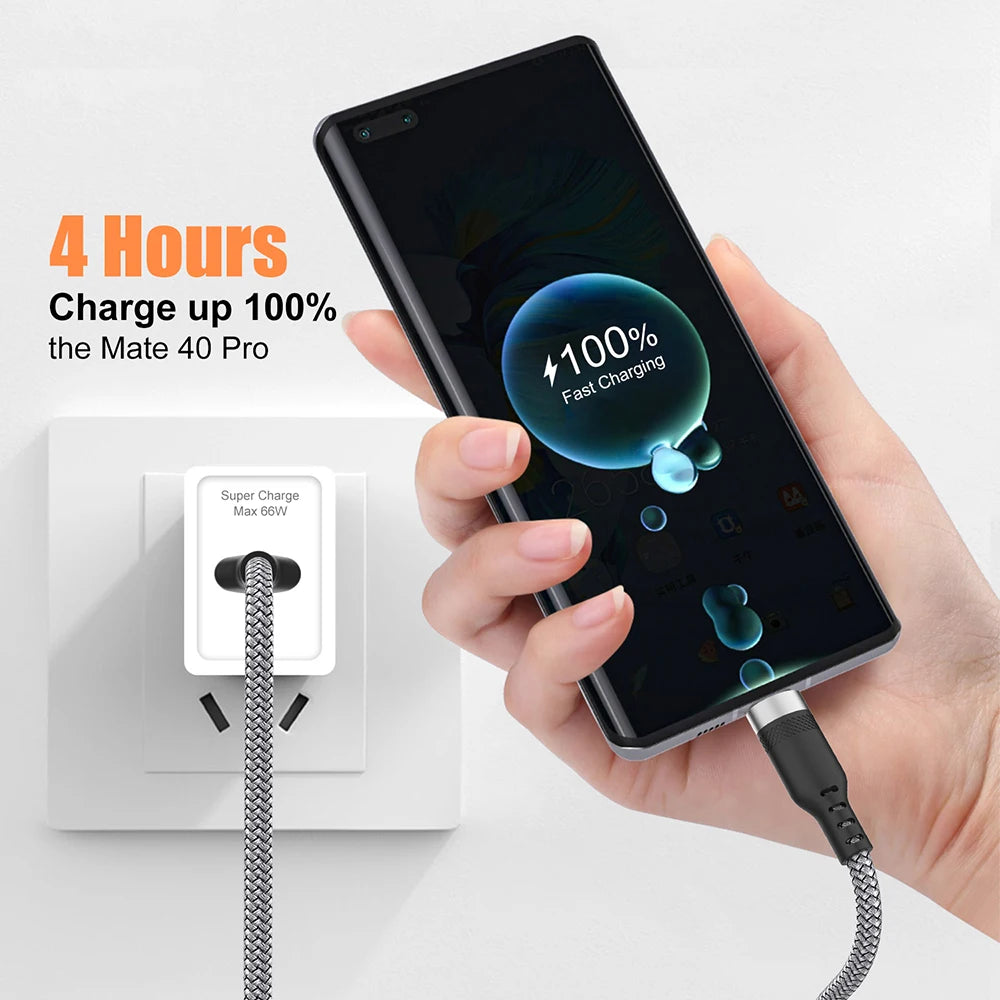 USB Type-C Cable 5A Super Fast Charging and Data Sync – 3m / 5m / 8m Extension Cable Universal