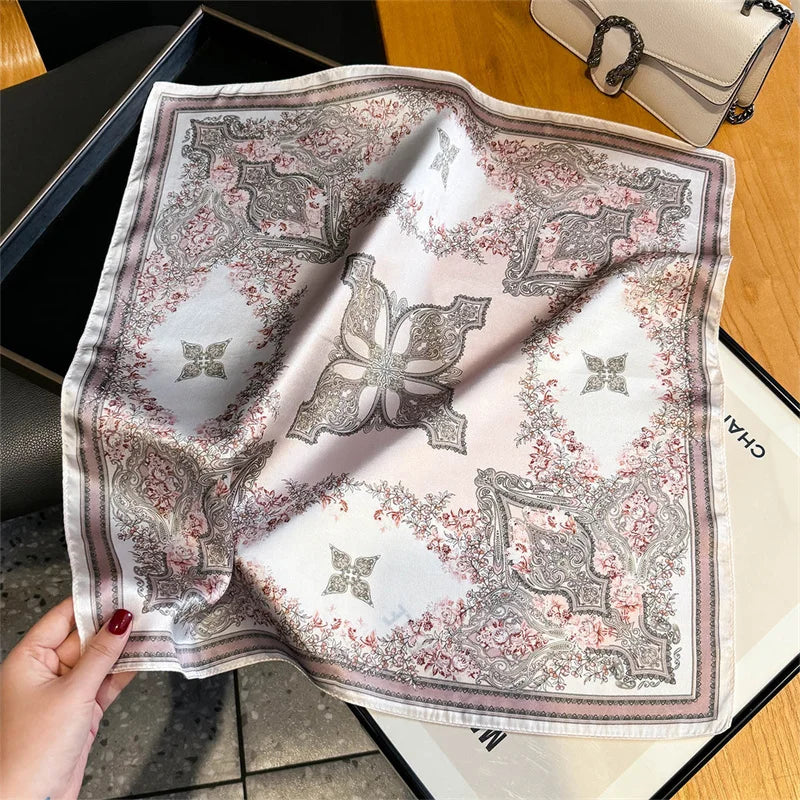 100% Mulberry Silk Scarf 53x53cm