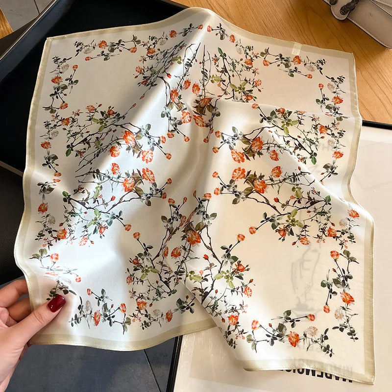 100% Mulberry Silk Scarf 53x53cm