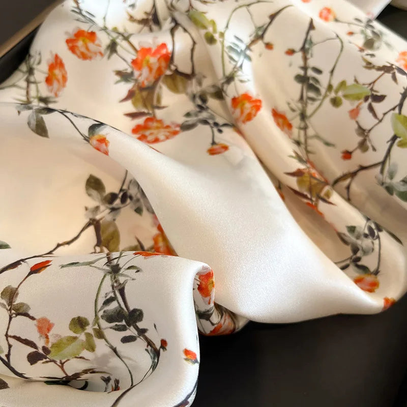 100% Mulberry Silk Scarf 53x53cm