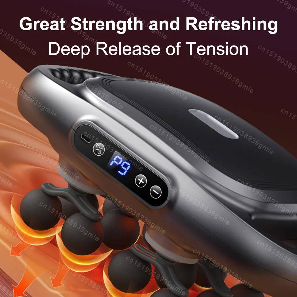 Electric Massage Gun Muscle Relaxation High Frequency Back Massage Deep Tissue Muscle 8/12 Heads