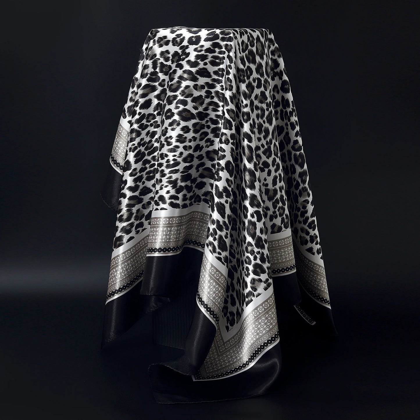 90×90cm Silk Satin Square Scarf for Women