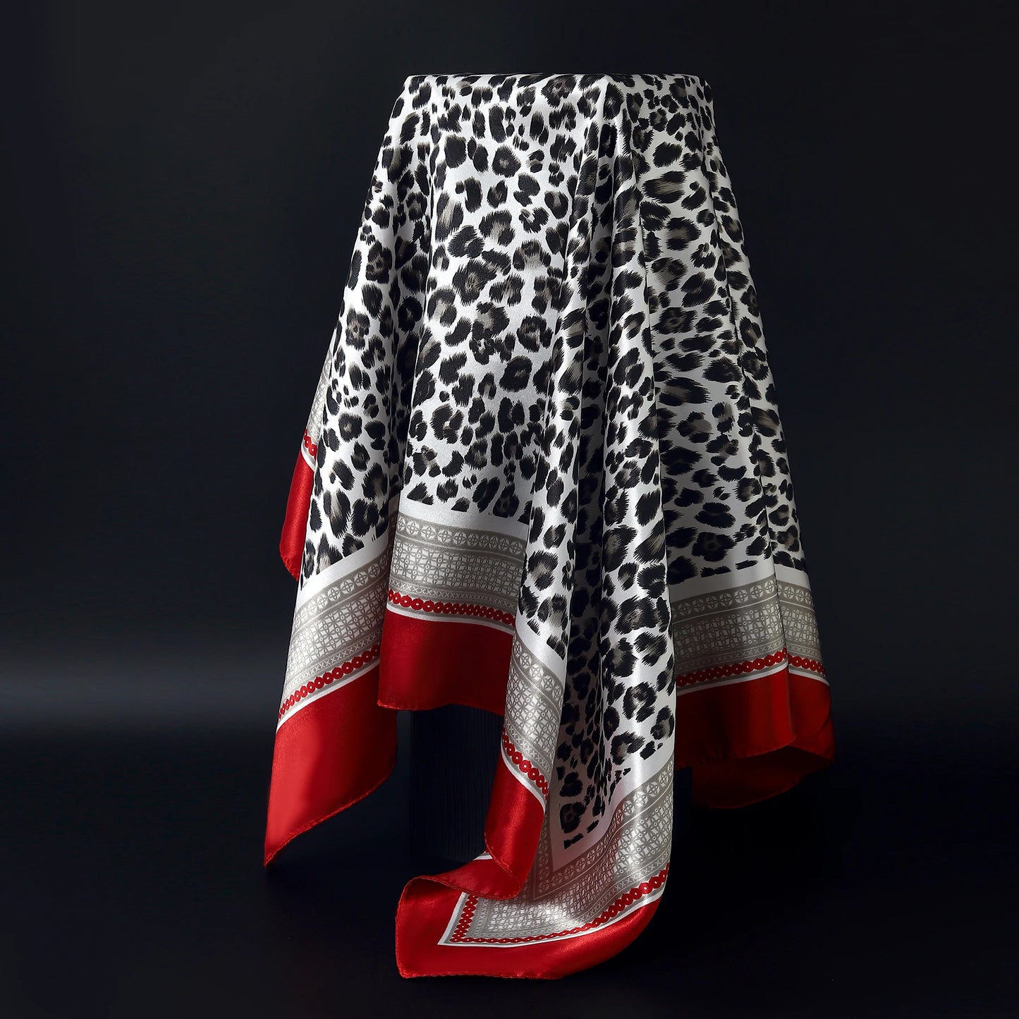 90×90cm Silk Satin Square Scarf for Women