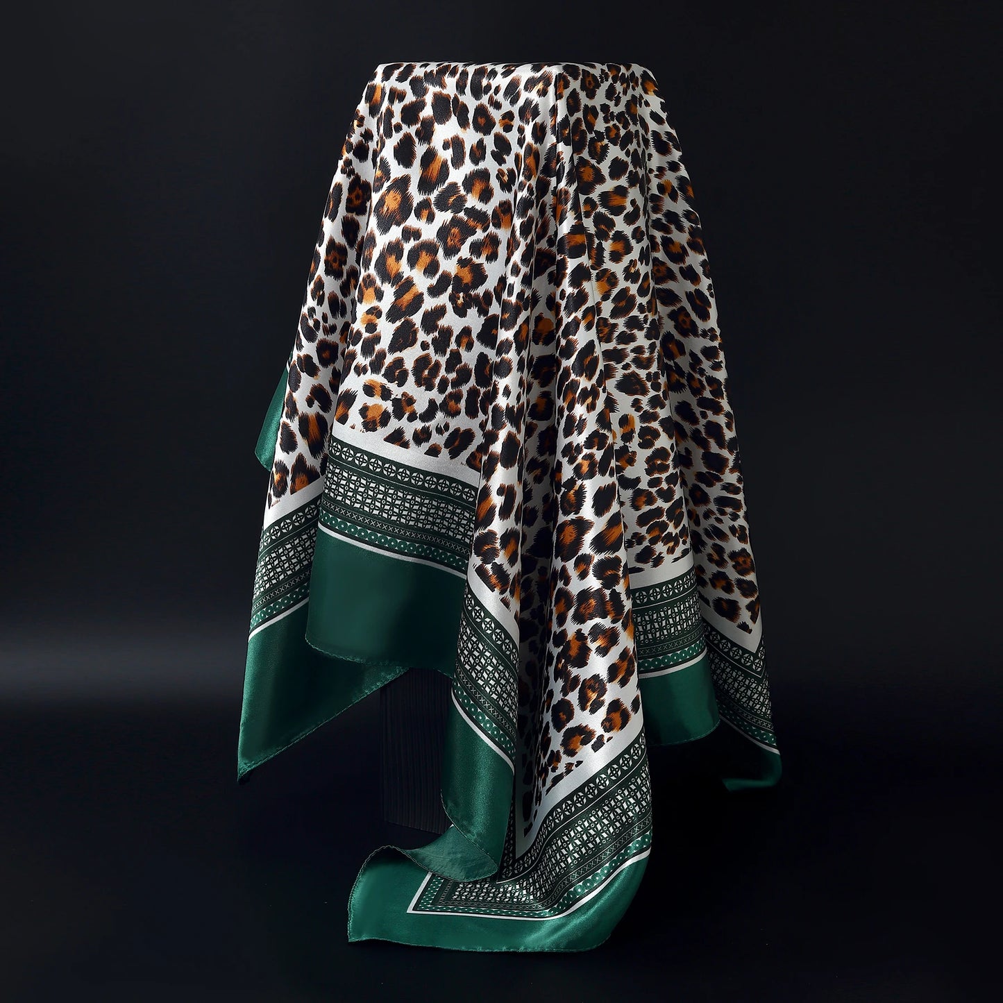90×90cm Silk Satin Square Scarf for Women