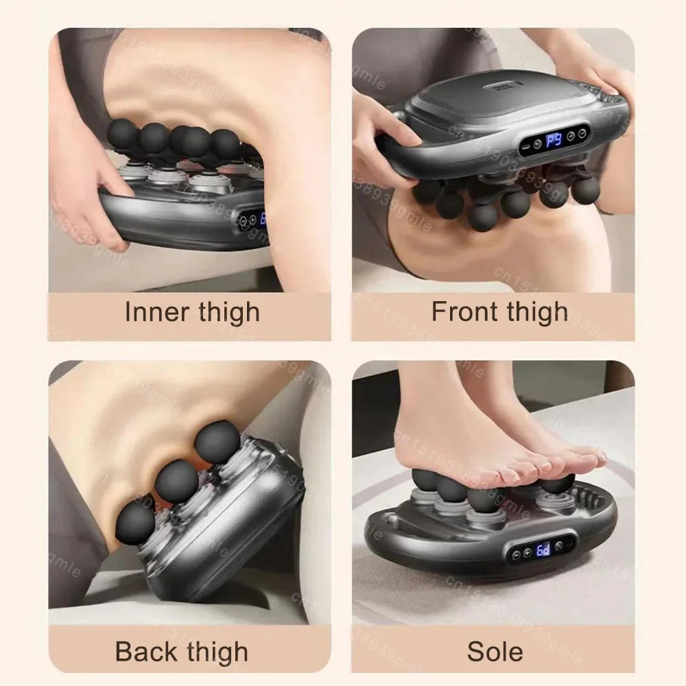 Electric Massage Gun Muscle Relaxation High Frequency Back Massage Deep Tissue Muscle 8/12 Heads