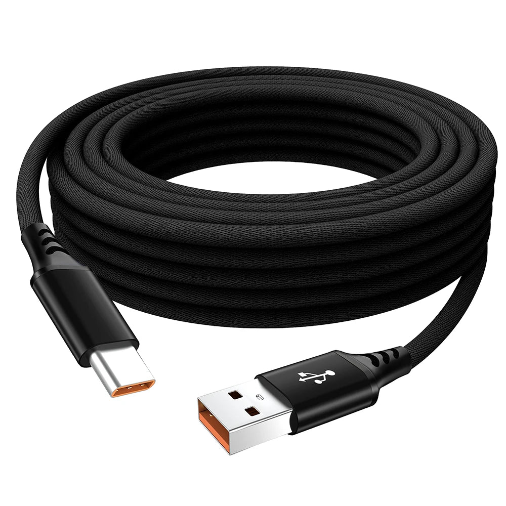 USB Type-C Cable 5A Super Fast Charging and Data Sync – 3m / 5m / 8m Extension Cable Universal