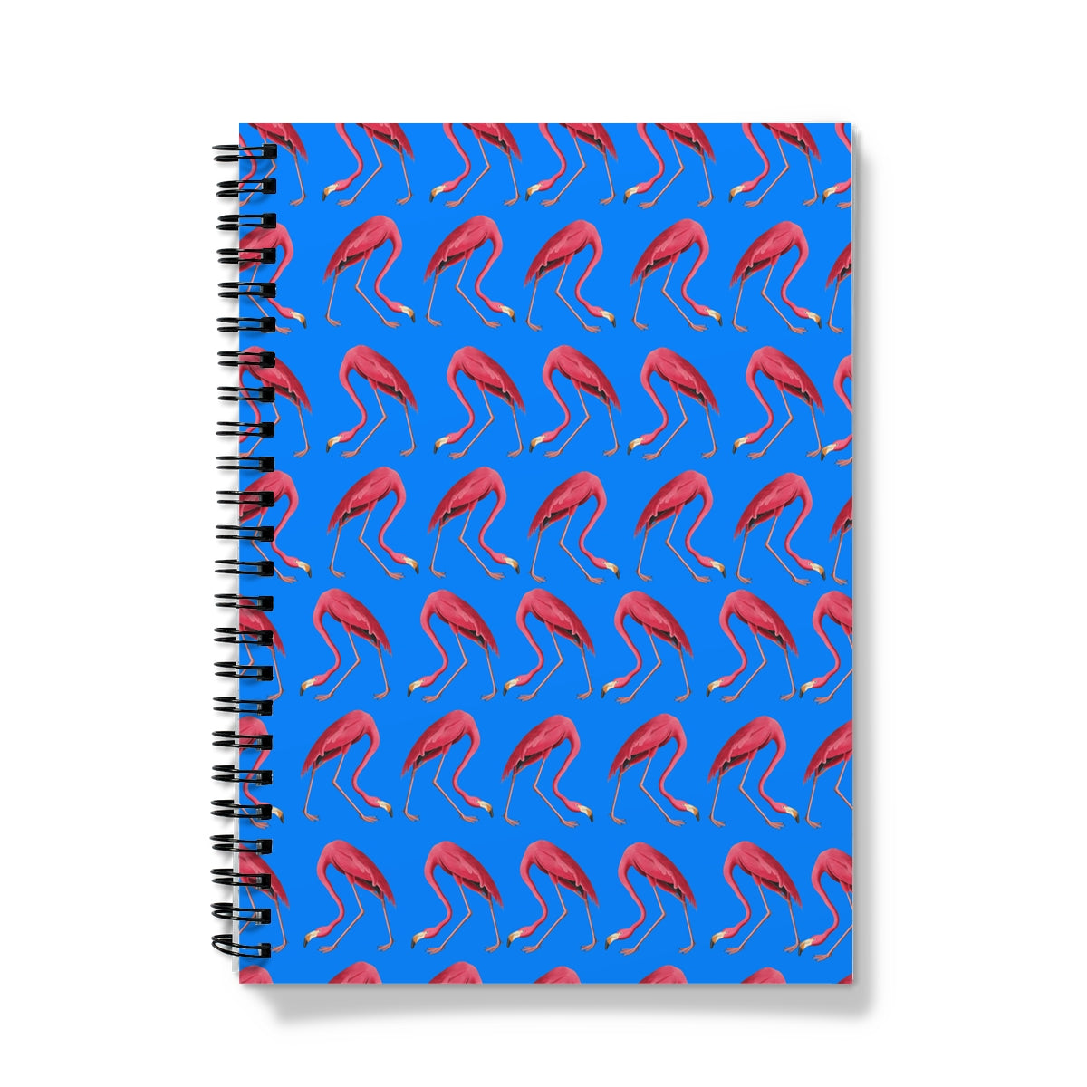 Flamingo Parade Blue Notebook