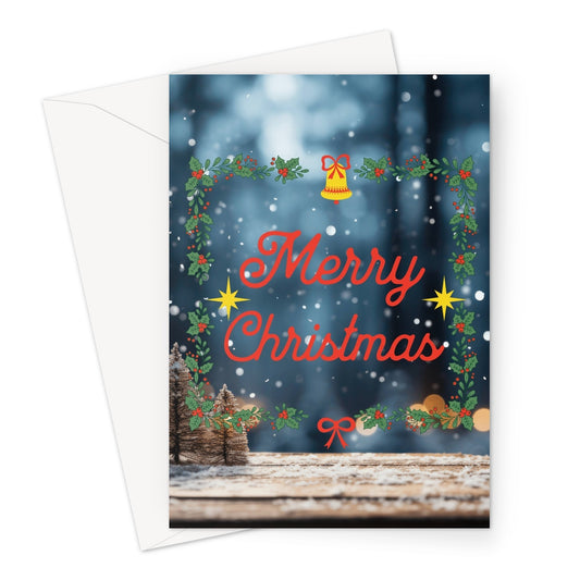 Merry Christmas Winter Greeting Cards - Pack of 10 Cards