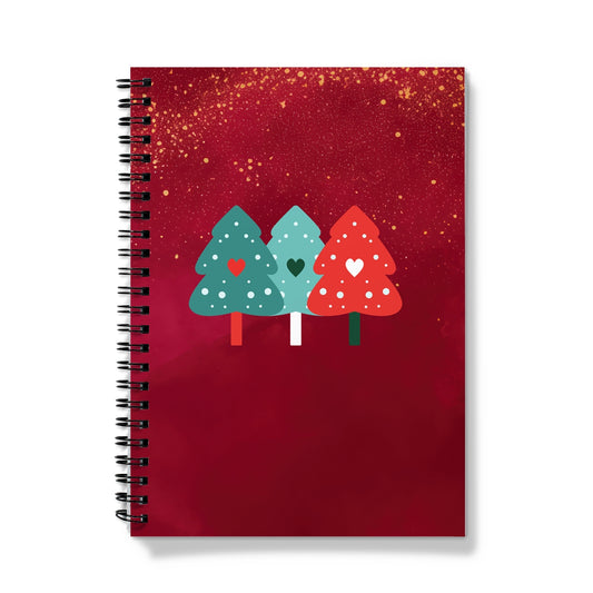 Christmas Trees Spiral Notebook