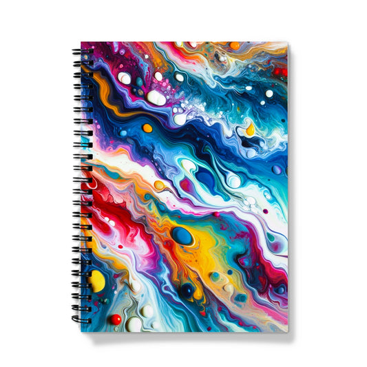 Colour Swirl Spiral Notebook