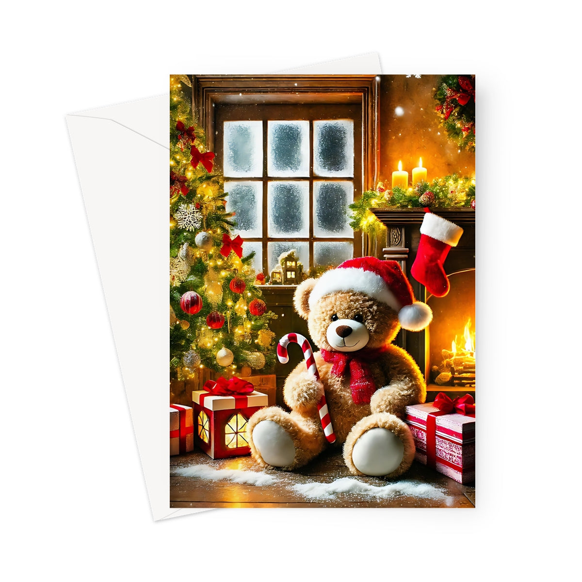 Christmas Bear Greeting Cards - Pack of 10 Cards