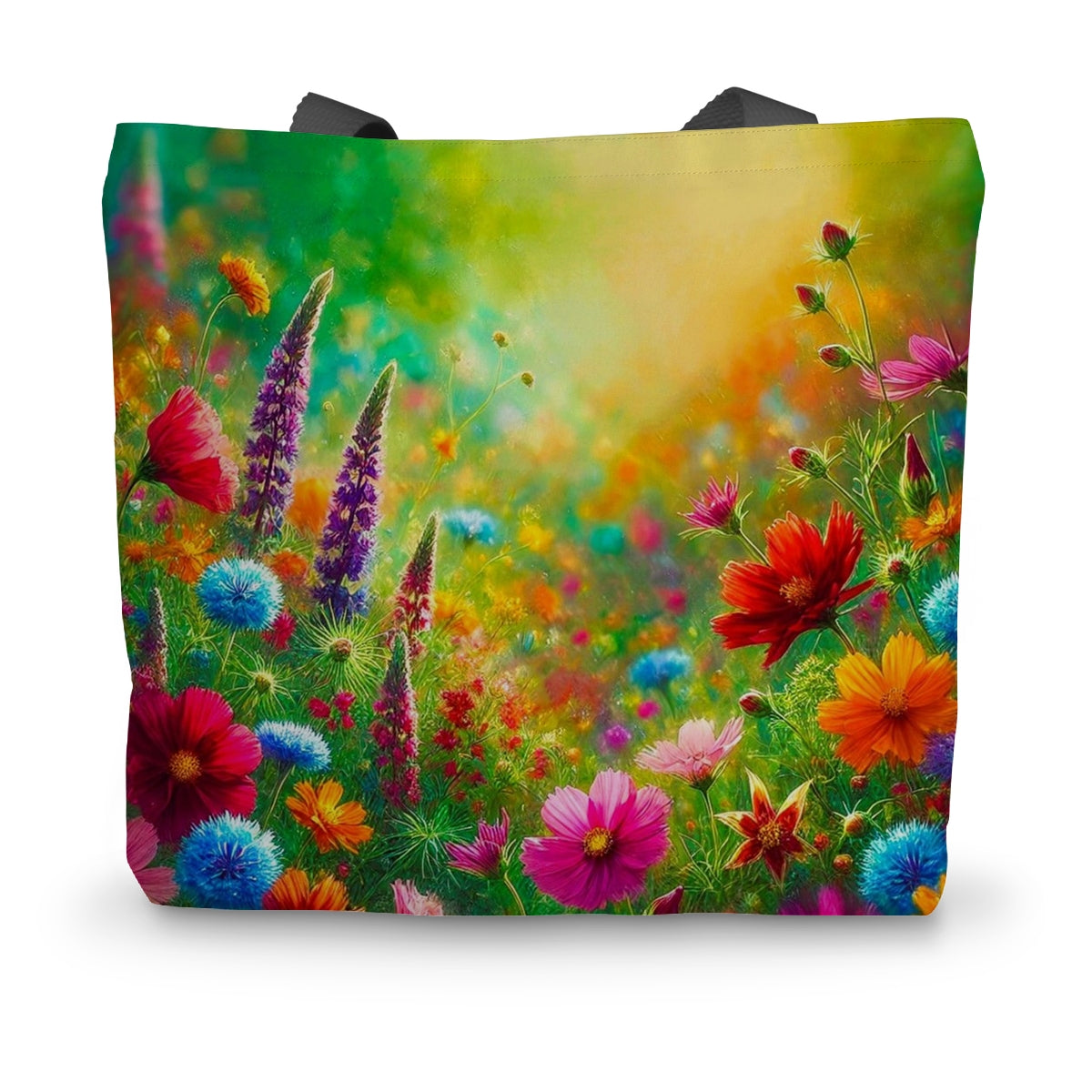 Wildflowers Glow Canvas Tote Bag