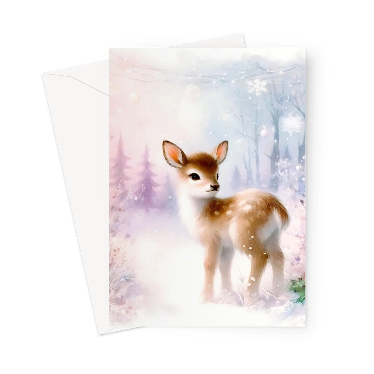 Baby Reindeer Christmas Greeting Cards - Pack of 10 - Paperdec