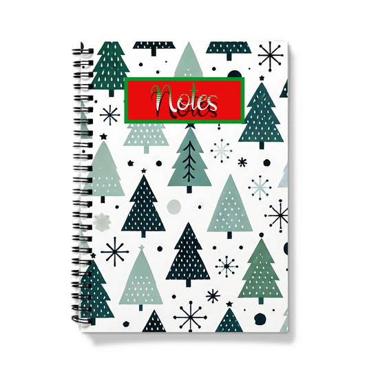 Christmas Tree Notes Spiral Notebook