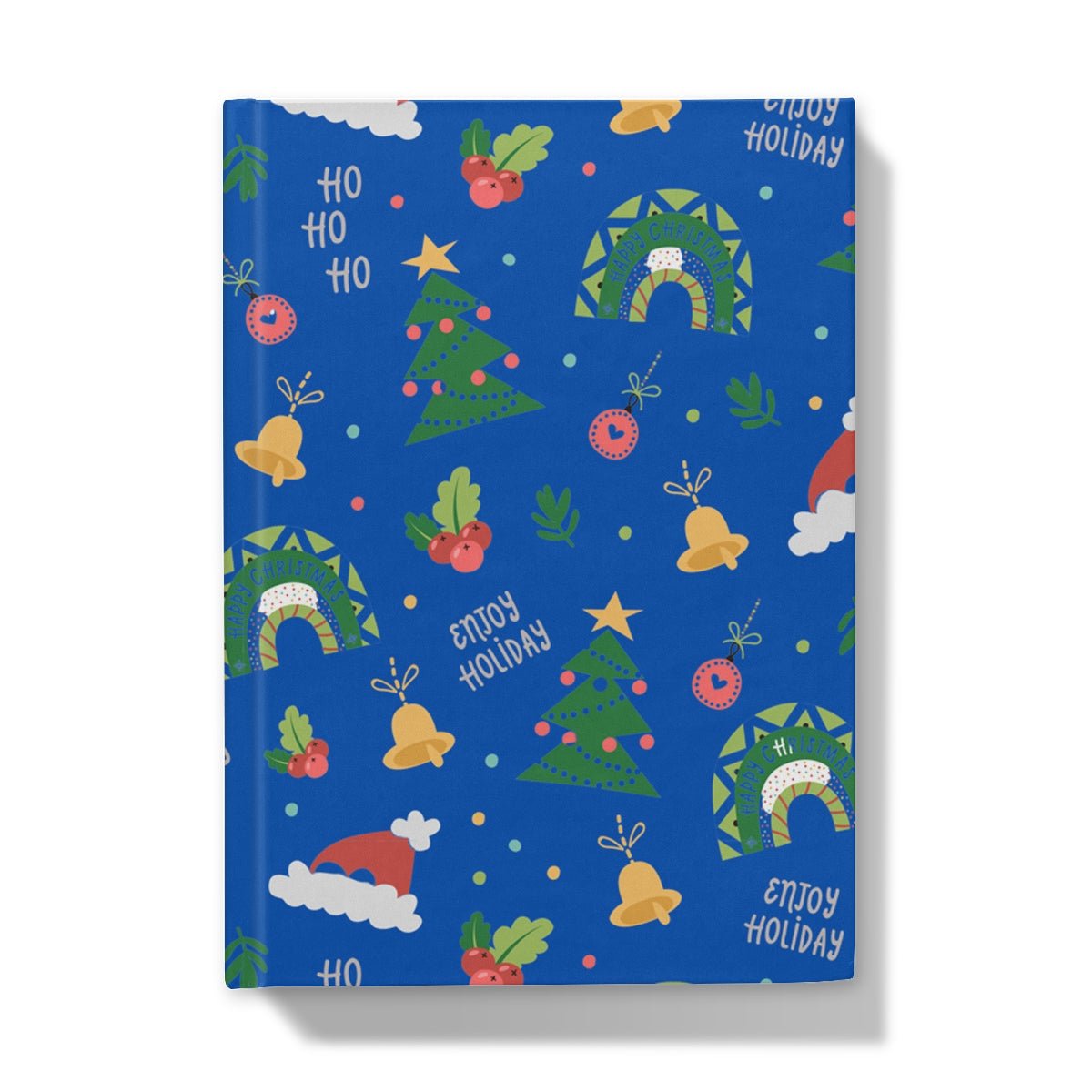 Blue Christmas Ho Ho Ho Hardback Journal - Paperdec