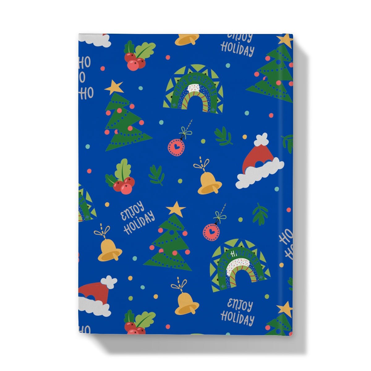 Blue Christmas Ho Ho Ho Hardback Journal - Paperdec