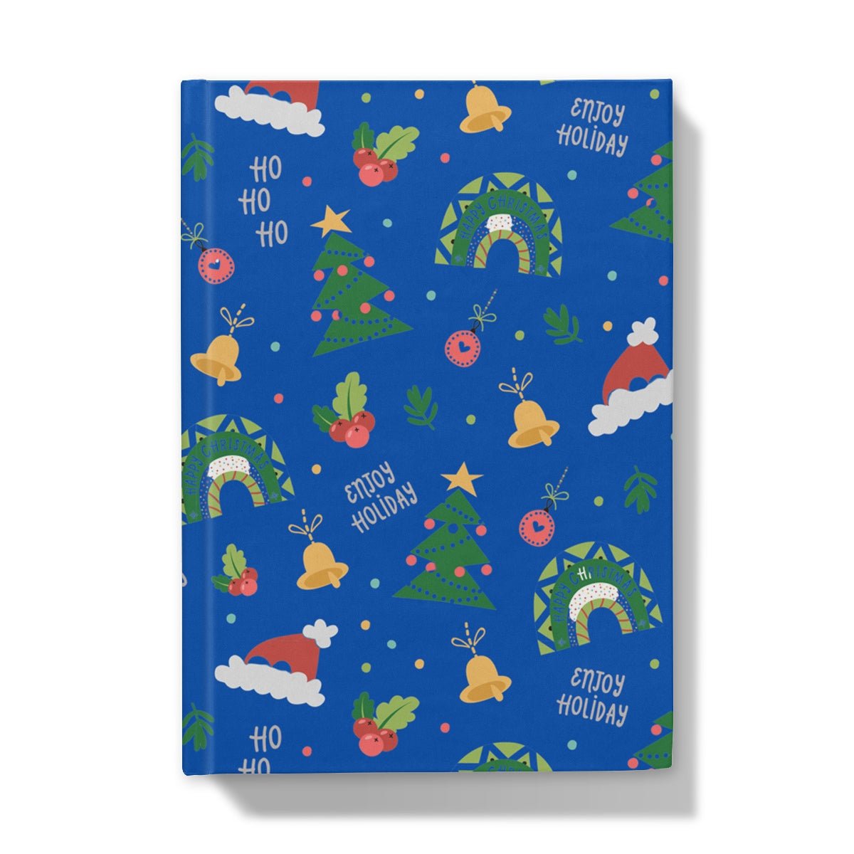 Blue Christmas Ho Ho Ho Hardback Journal - Paperdec