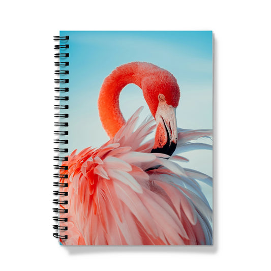 Elegant Flamingo Spiral Notebook