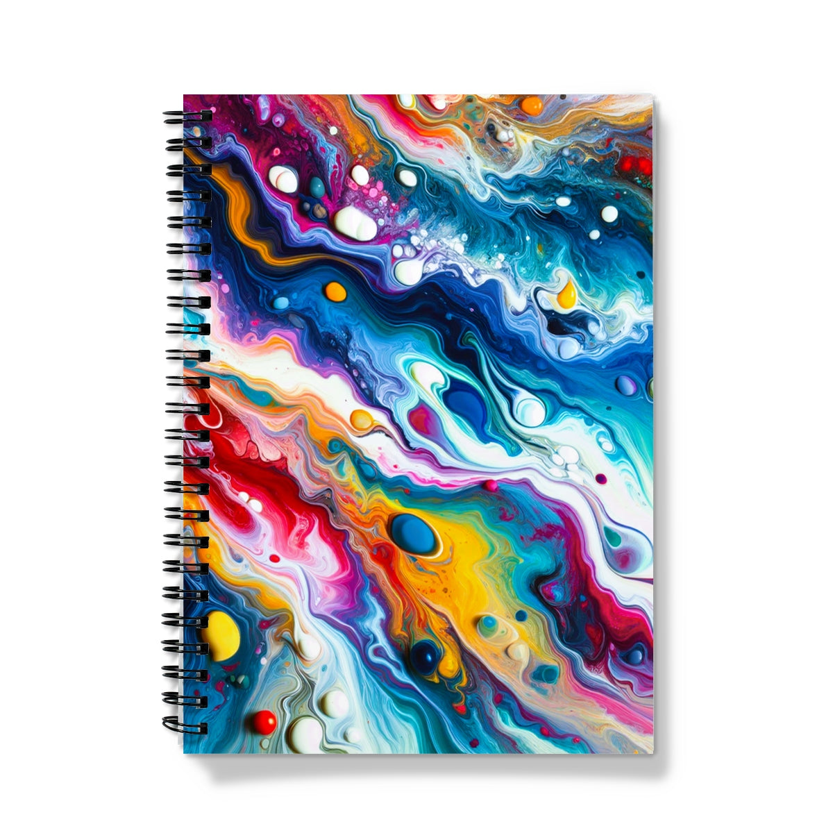 Colour Swirl Spiral Notebook