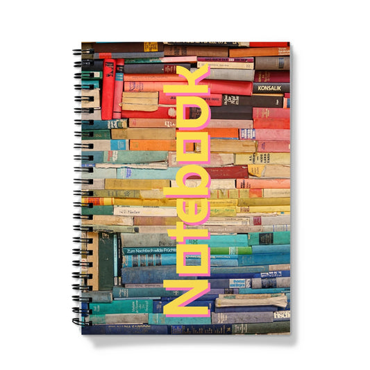 Library Books Spiral Notebook