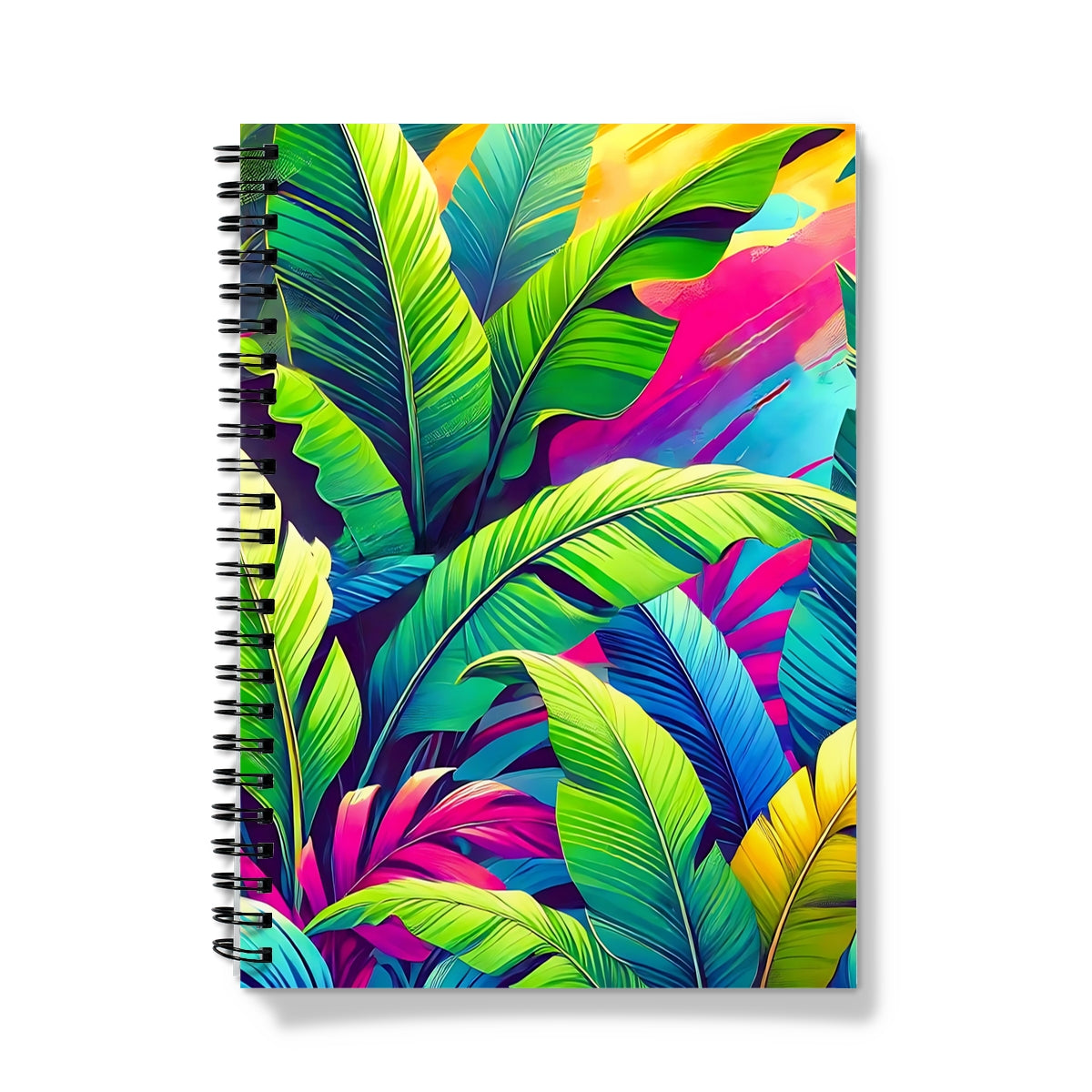 Tropical Banana Leaves Spiral Notebook