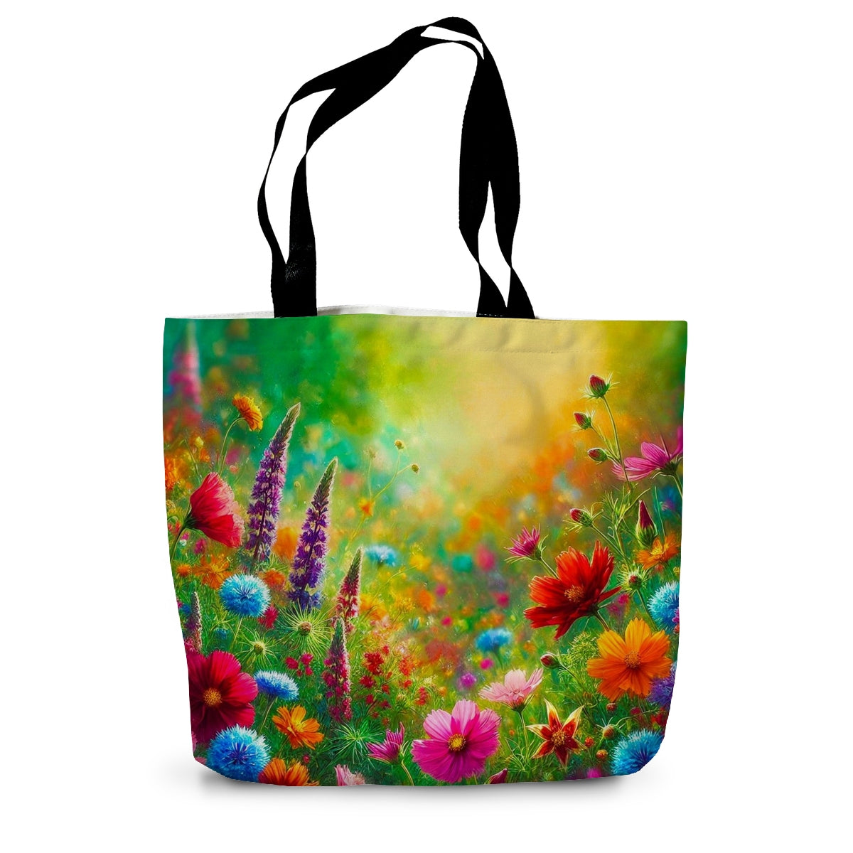 Wildflowers Glow Canvas Tote Bag