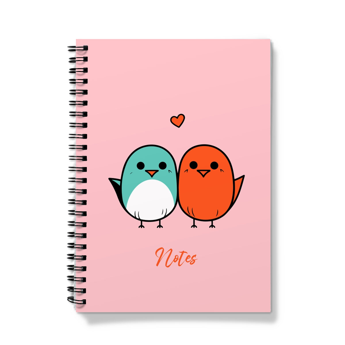 Love Birds Peach Notebook
