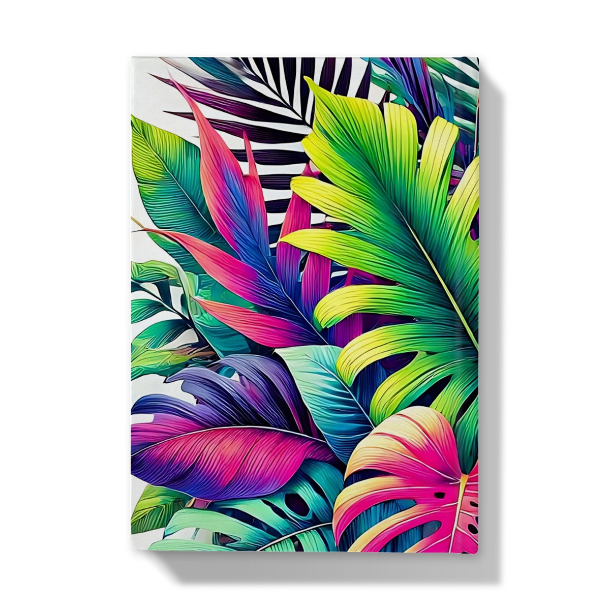 Mixed Tropical Leaves Hardback Journal