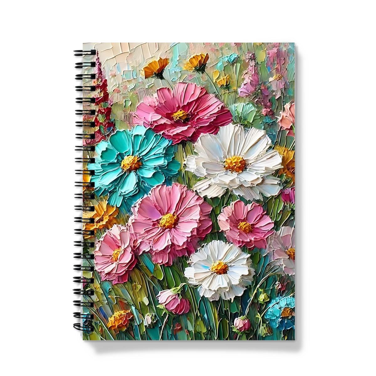 Mixed Wildflowers Spiral Notebook