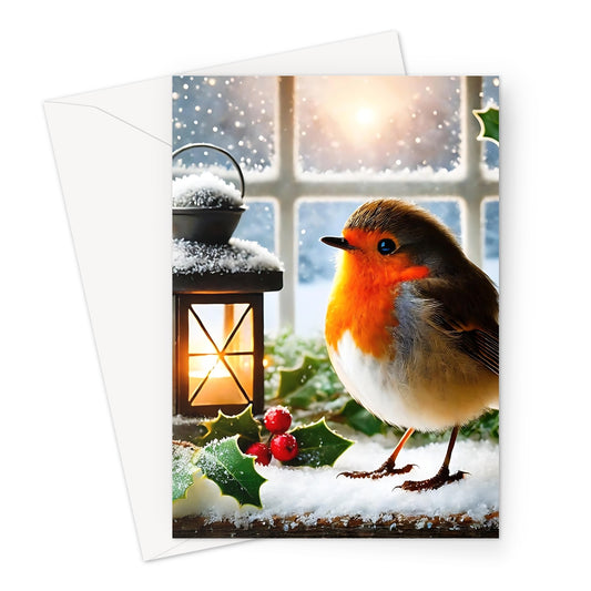 Christmas Robin Snowy Greeting Cards - Pack of 10 Cards