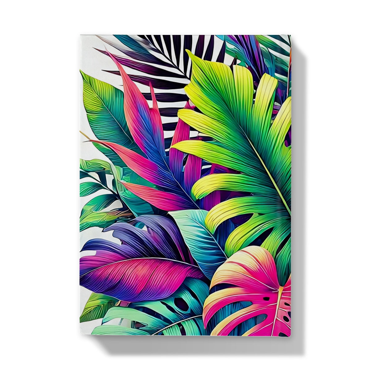 Mixed Tropical Leaves Hardback Journal