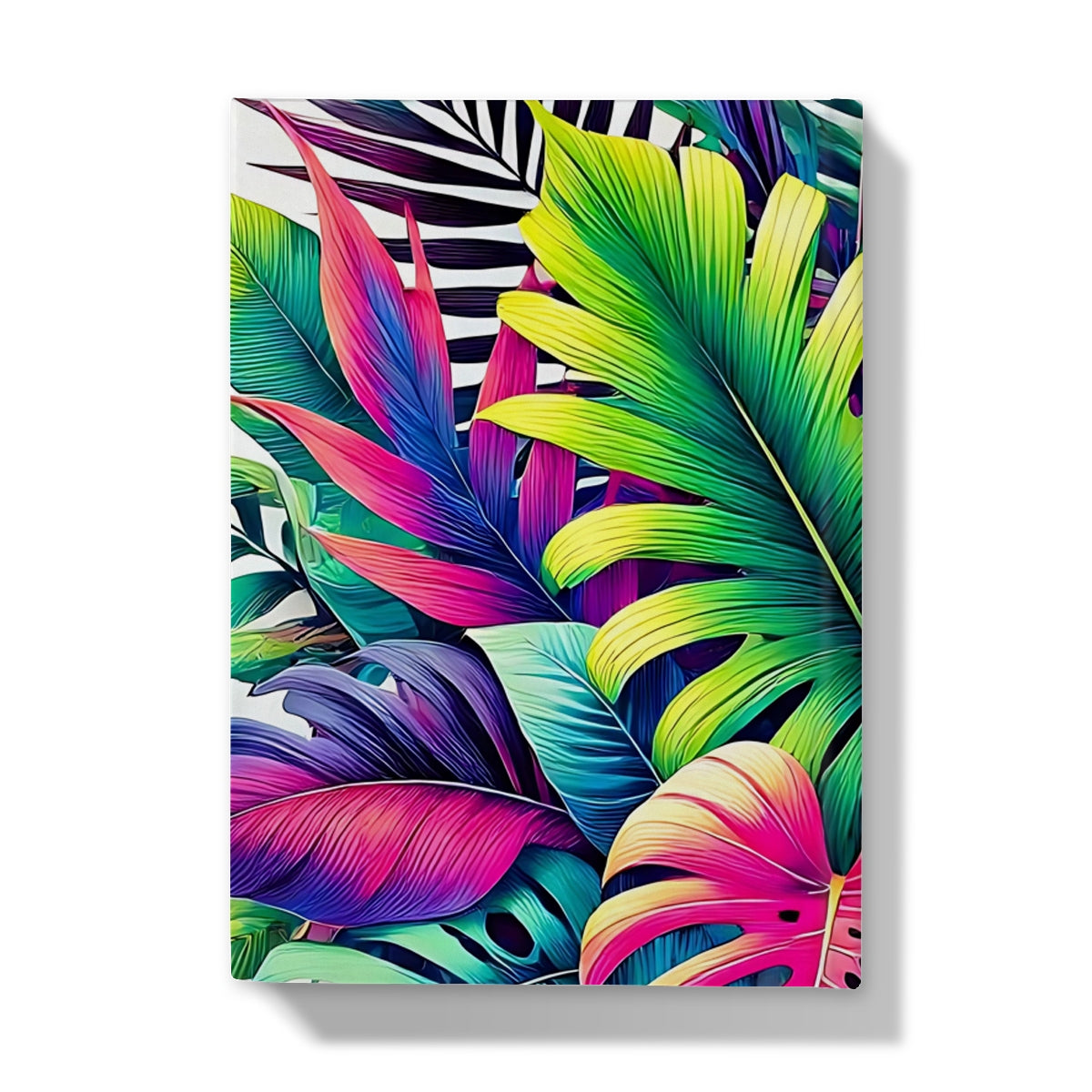 Mixed Tropical Leaves Hardback Journal