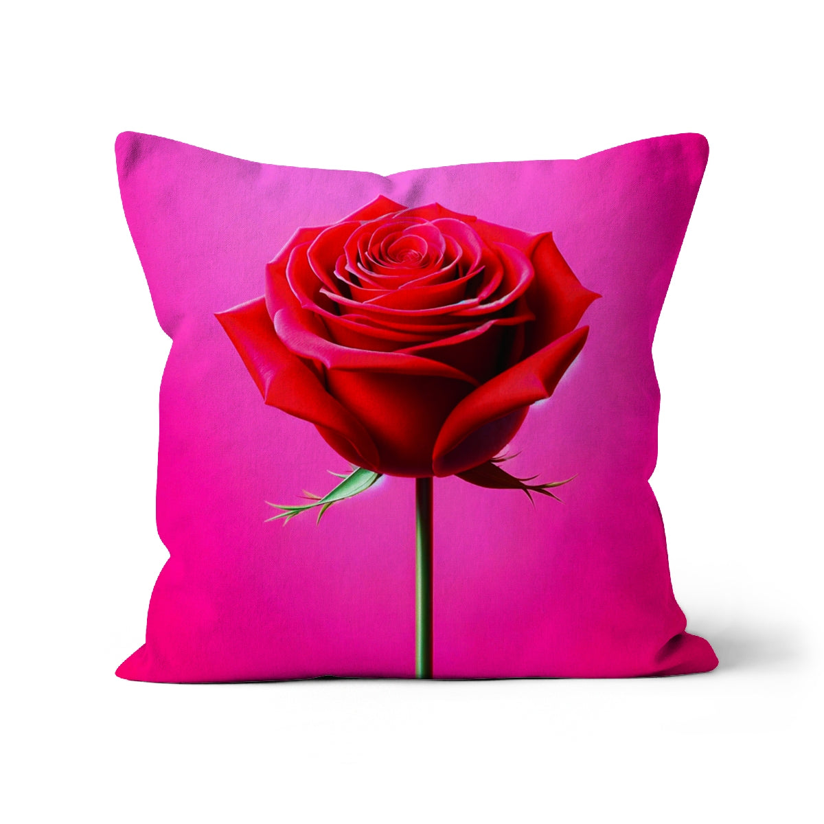 Red Rose Pink Cushion