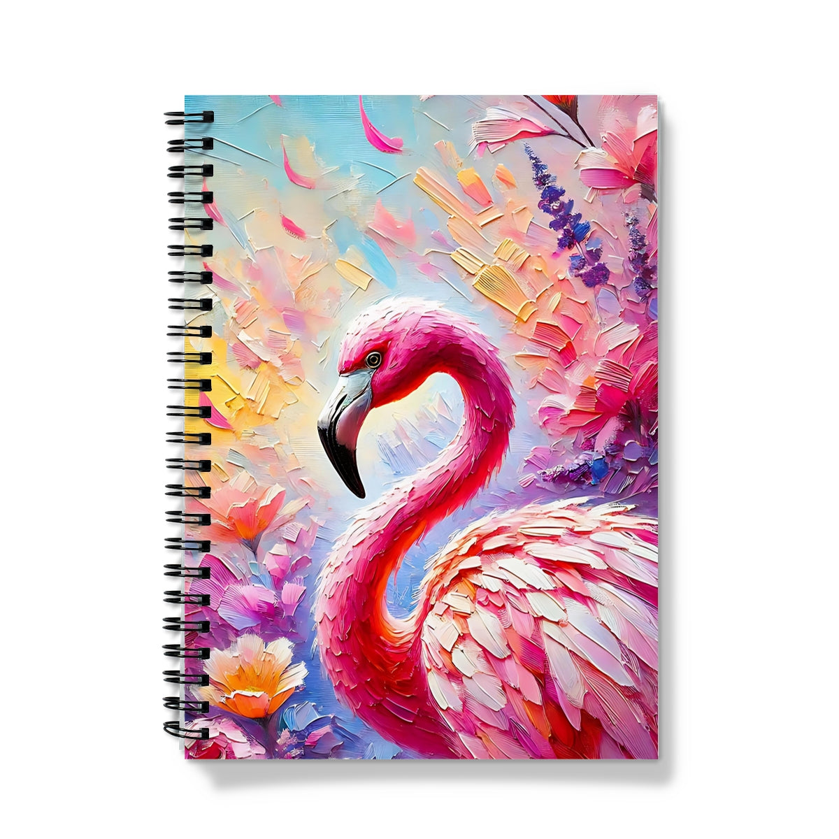 Flamingo Floral Spiral Notebook