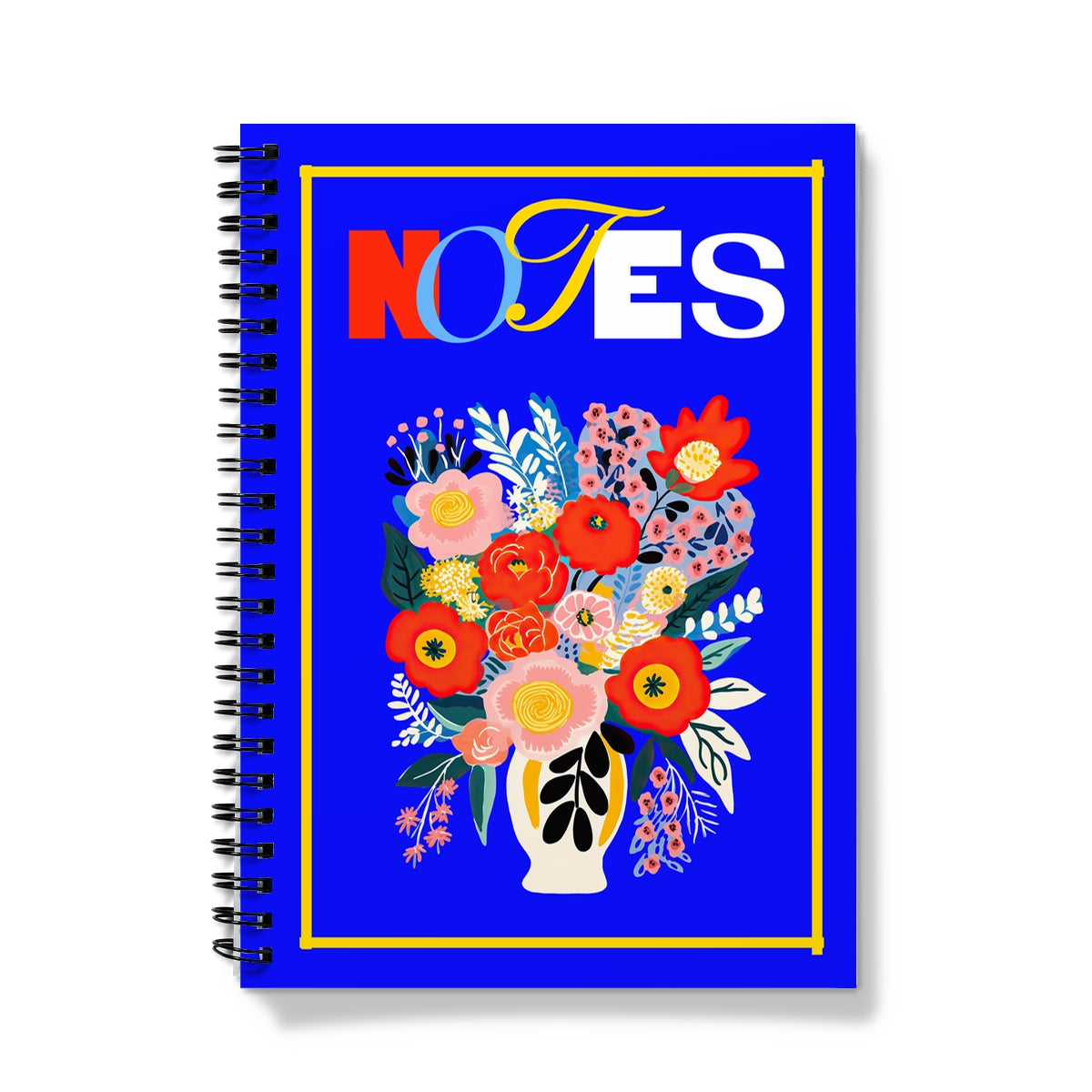 Blue Floral Vase Notebook