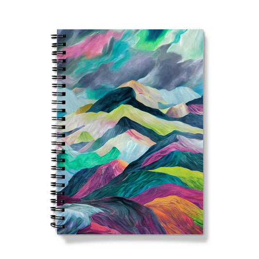 Surreal Mountains Spiral Notebook