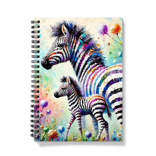 Mum and Baby Zebra Spiral Notebook