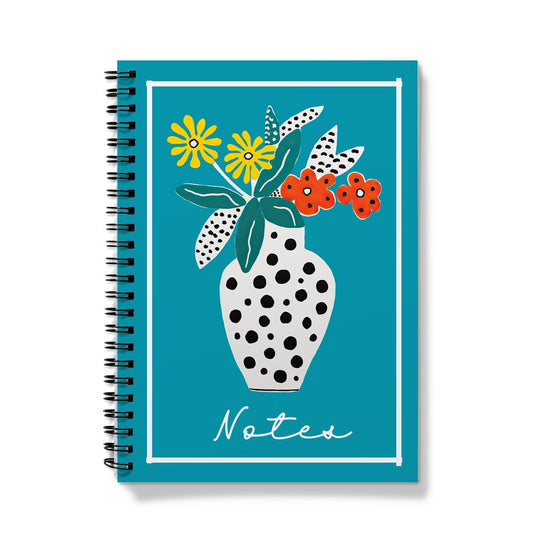 Paperdec Floral Turquoise Notebook