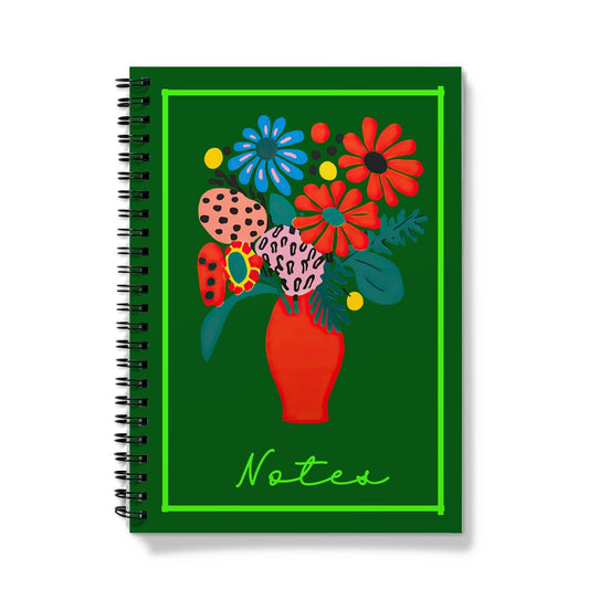 Paperdec Green Floral Notebook