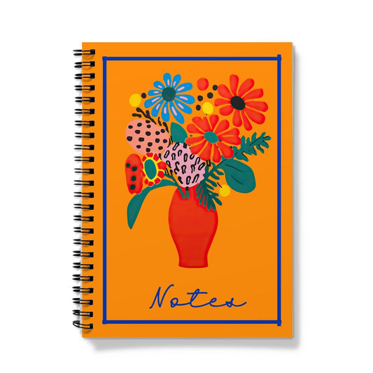 Paperdec Orange Floral Notebook