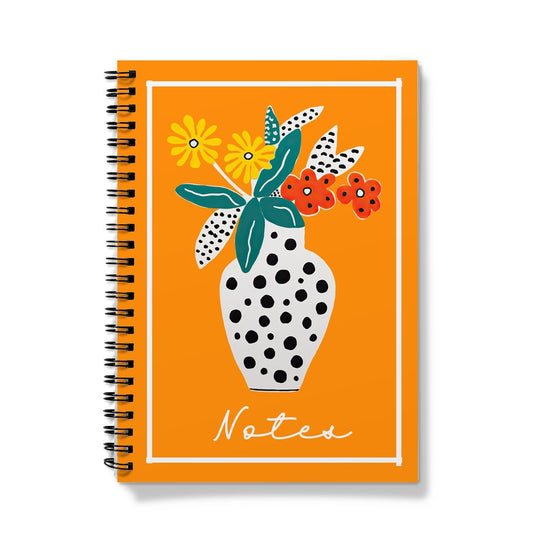 Paperdec Orange White Vase Notebook