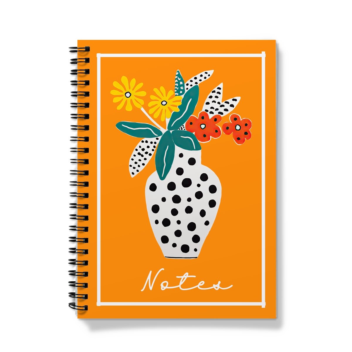 Paperdec Orange White Vase Notebook