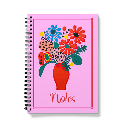 Pink Floral Bouquet Notebook