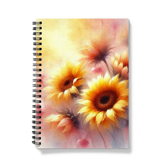 Pink Sunflower Notebook
