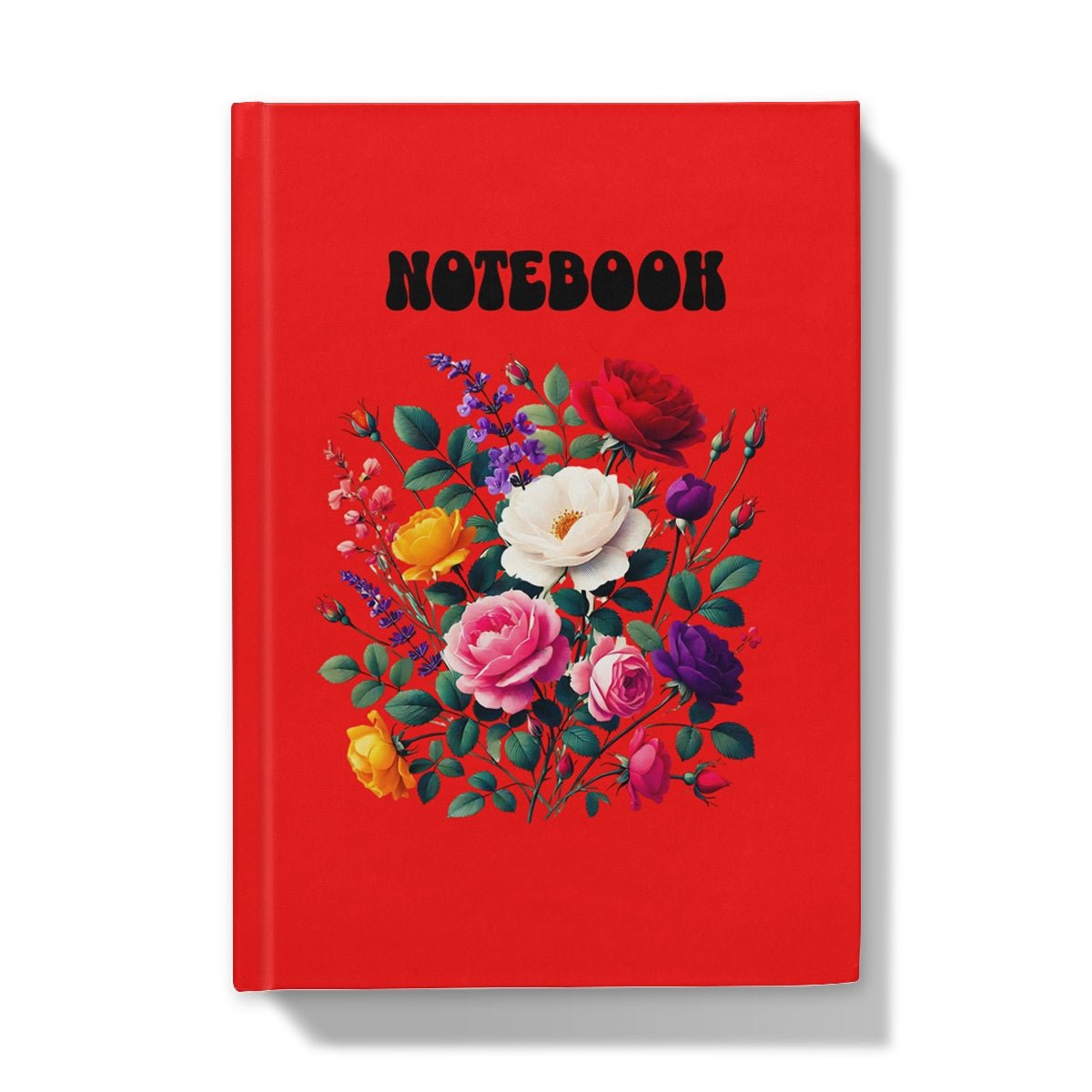 Red Wildrose Hardback Journal