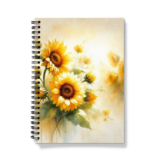 Watercolour Sunflower Notebook